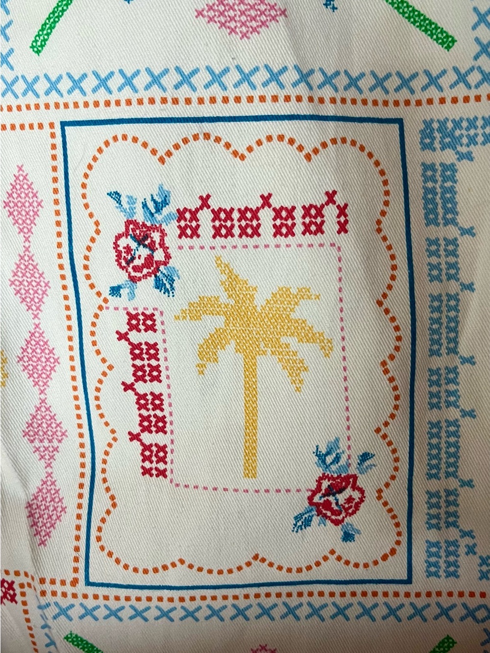 NEVER FULLY DRESSED White Island Marra Cross Stitch Trousers Pants (Farm Rio - Picture 10 of 12